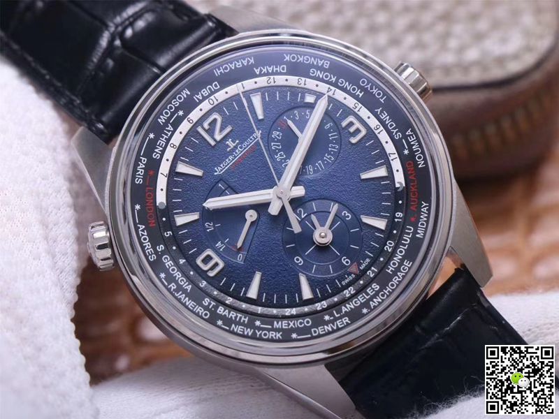 Jaeger LeCoultre Polaris Geographic WT 904847Z ZF Factory Blue Black Gradient Dial