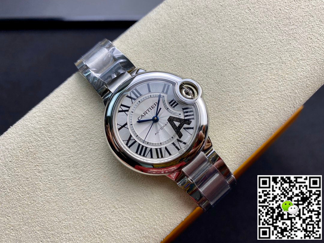 Ballon Bleu De Cartier 33MM W6920071 V6 Factory White Dial