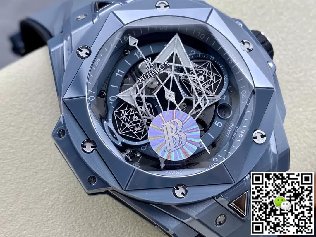 Hublot Big Bang Sang Bleu II 418.FX.8007.RX.MXM21 BB Factory Gray Ceramic