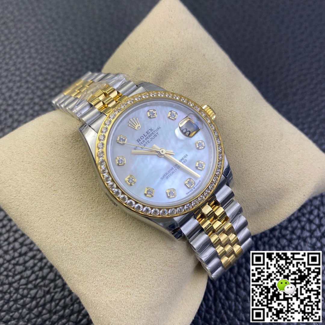 Rolex Datejust M278383RBR-0028 31MM EW Factory Diamond Bezel
