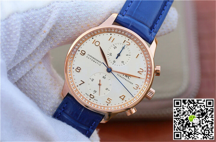 IWC Portuguese ZF Factory Blue Cowhide Strap