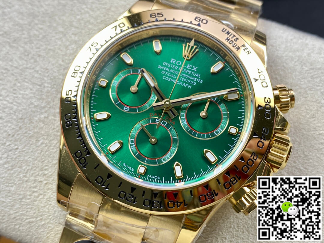 Rolex Daytona M116508-0013 BT Factory Yellow Gold Green Dial
