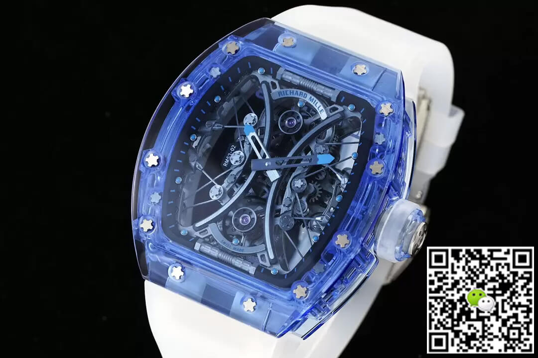 Richard Mille RM053-02 Tourbillon RM Factory Blue Transparent Case