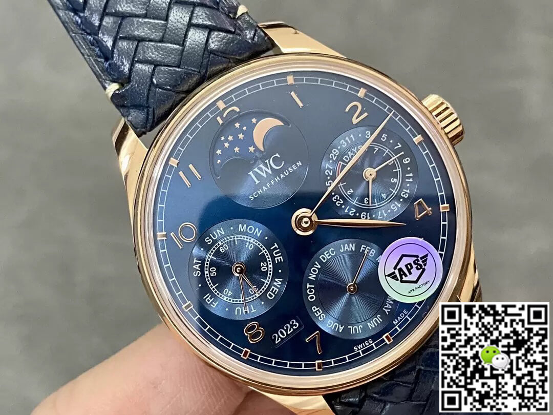 IWC Portuguese IW503312 APS Factory Perpetual Calendar Blue Dial