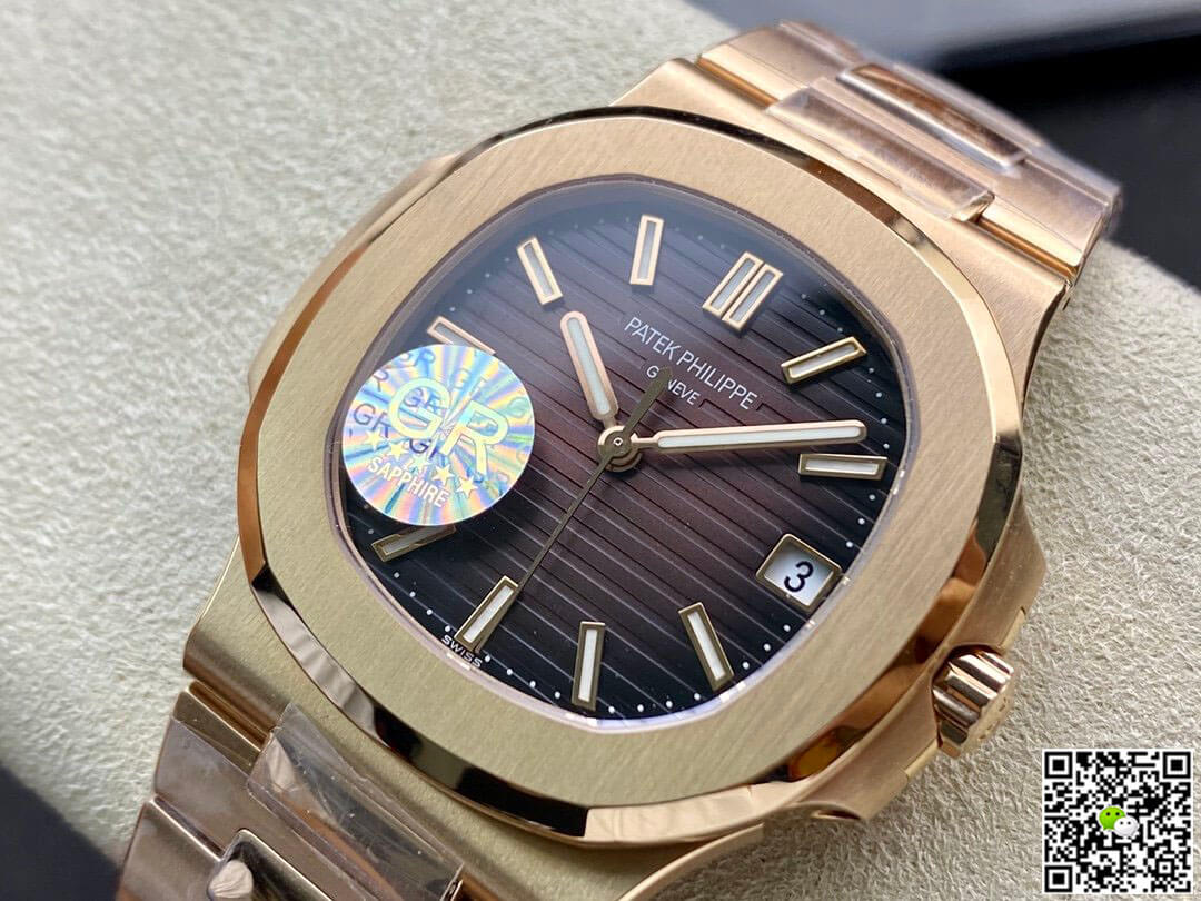 Patek Philippe Nautilus 5711/1R-001 GR Factory V2 Rose Gold Brown Gradient Dial