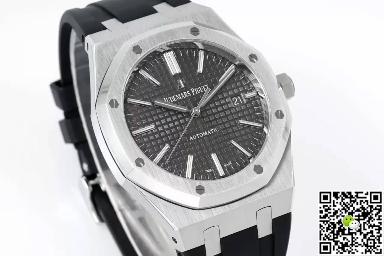 Audemars Piguet Royal Oak 15400 APS Factory Gray Dial Rubber Strap