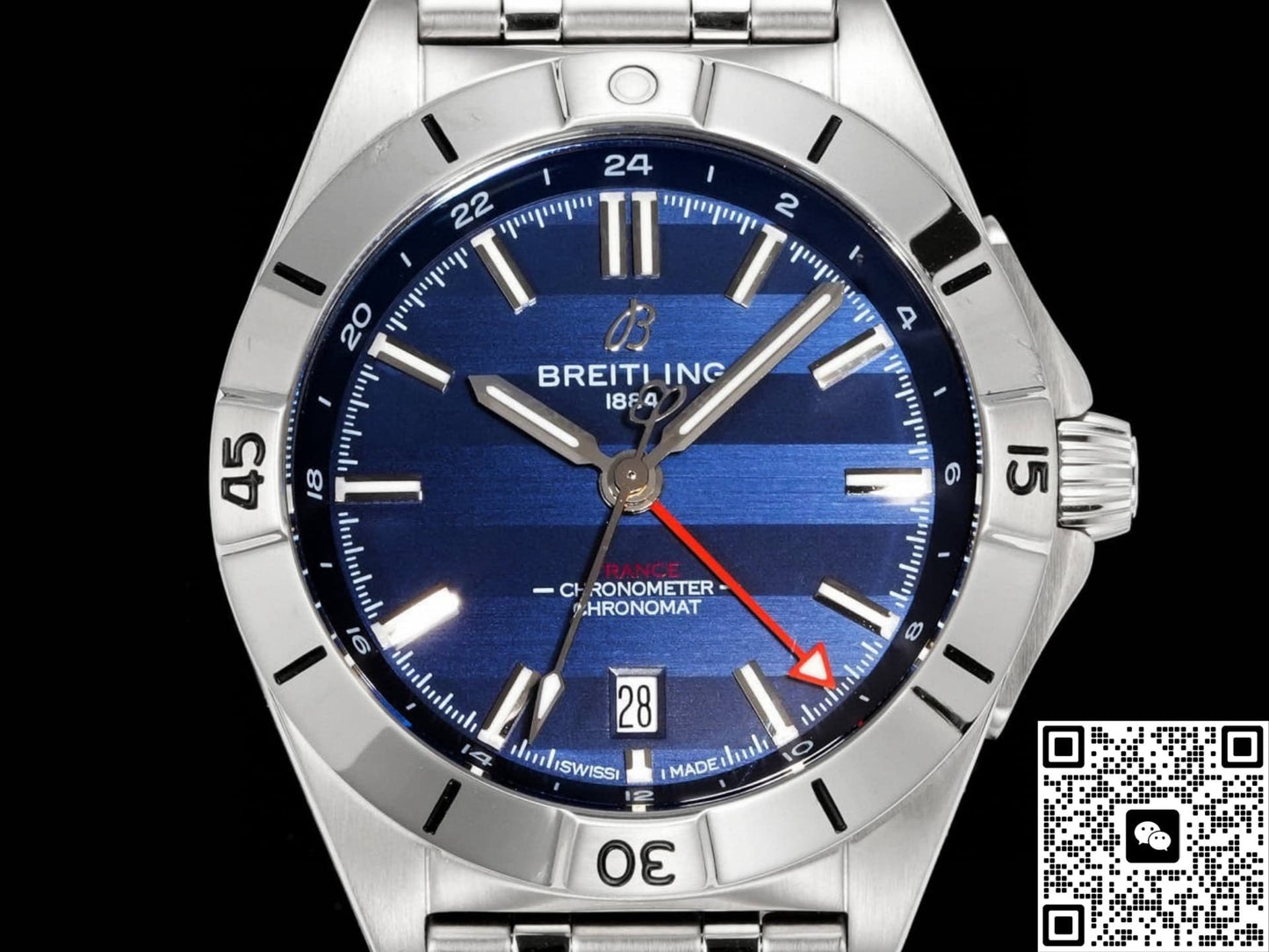 Breitling Chronomat A323989B1C1A1 BLS Factory Dual Time Zone
