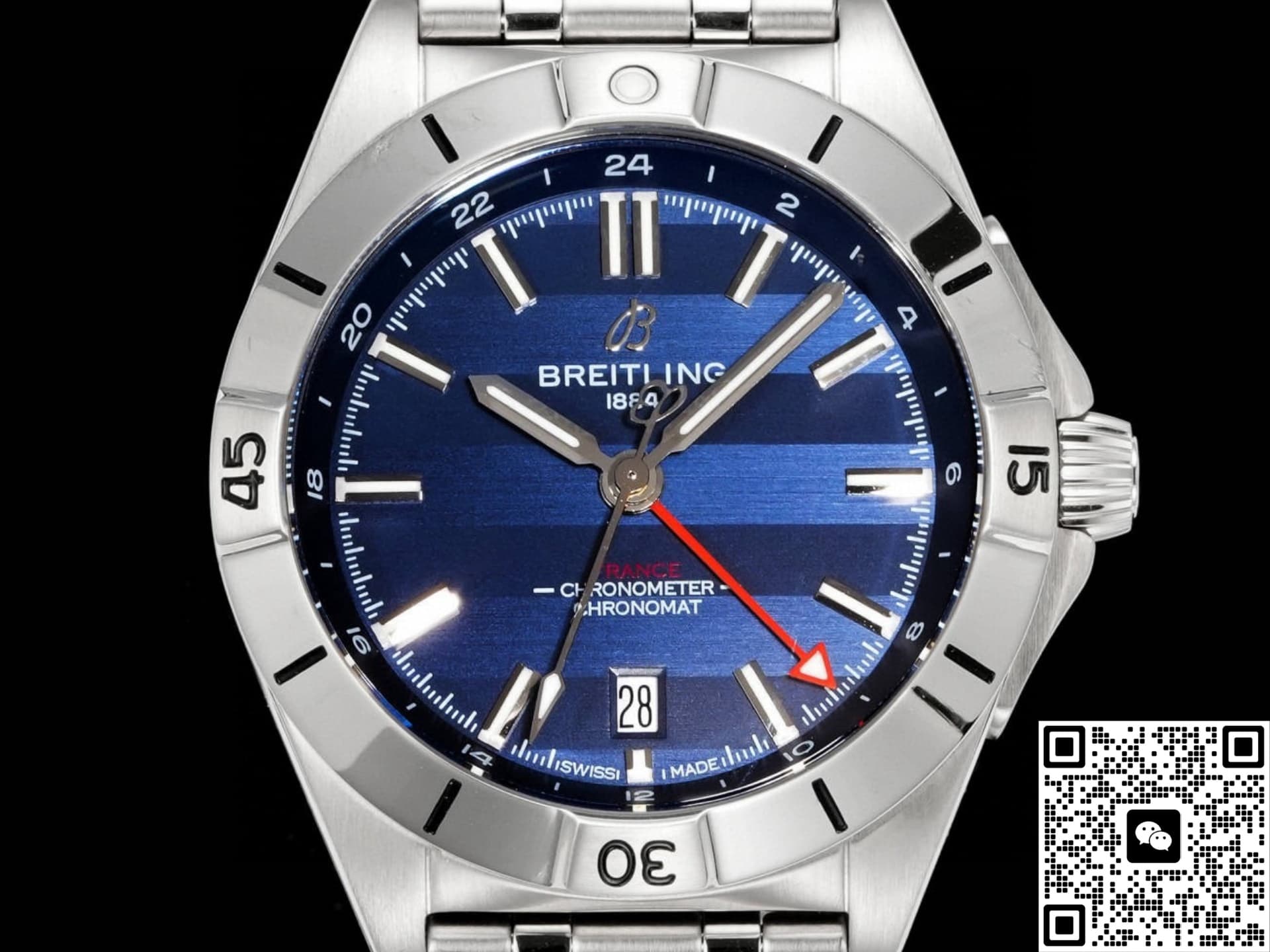 Breitling Chronomat A323989B1C1A1 BLS Factory Dual Time Zone