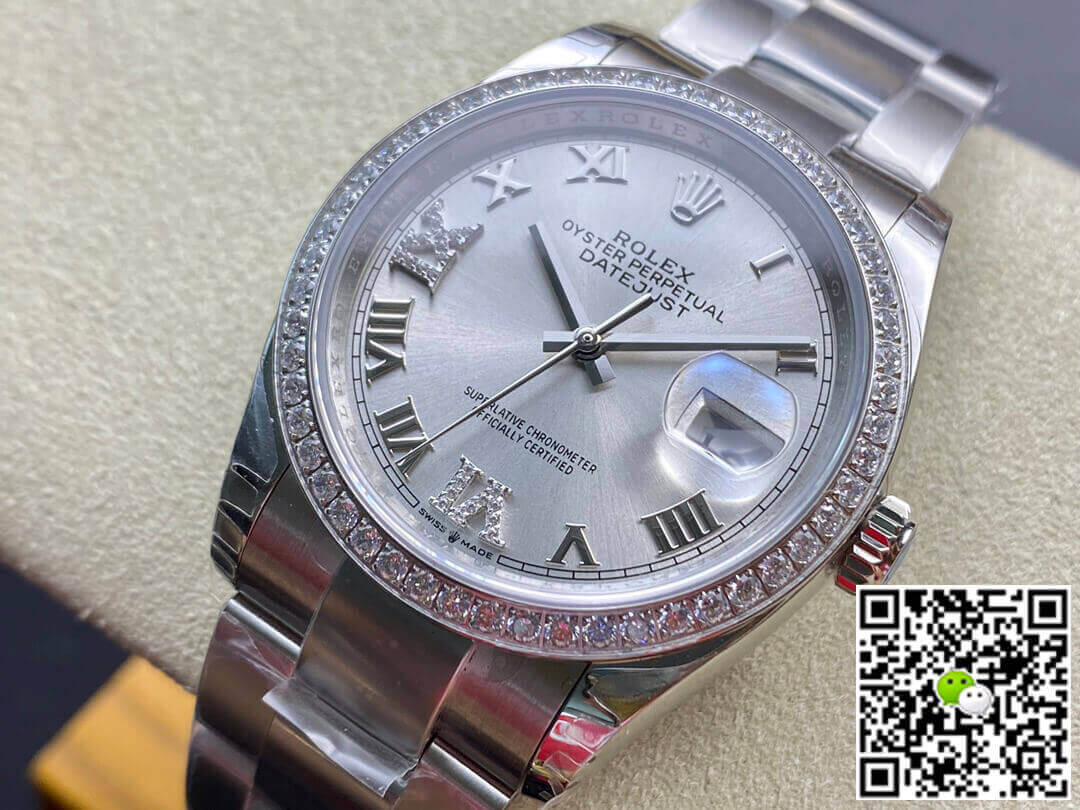 Rolex Datejust M126284RBR-0022 EW Factory Diamond-set Bezel