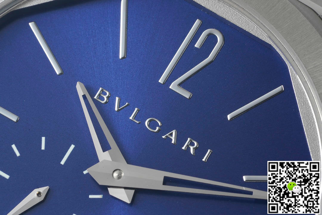 Bvlgari Octo Finissimo 103431 BV Factory Stainless Steel Blue Dial