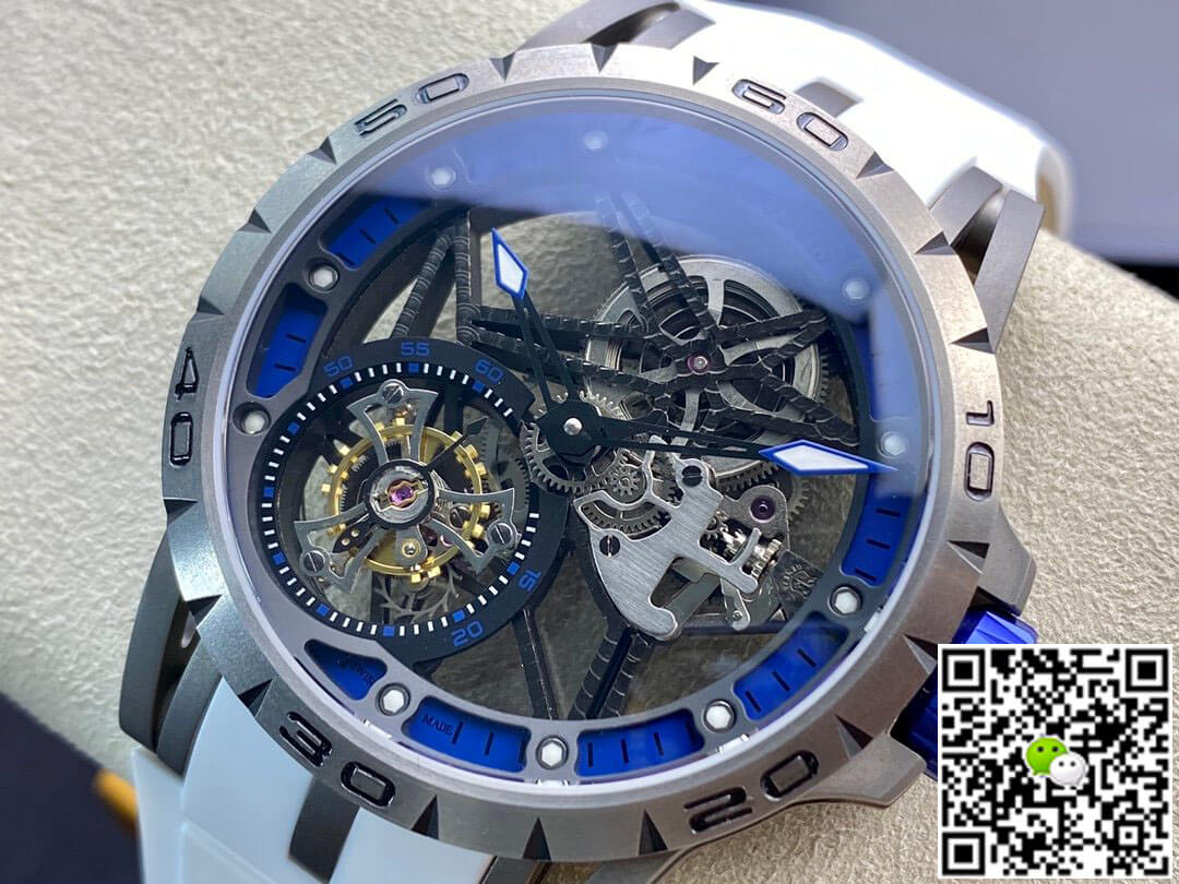 Roger Dubuis Excalibur RDDBEX0479 BBR Factory Tourbillon Rubber Strap