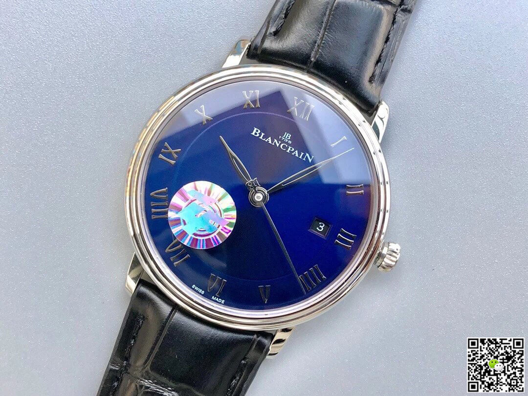 Blancpain Villeret 6551-1127-55B ZF Factory Blue Dial