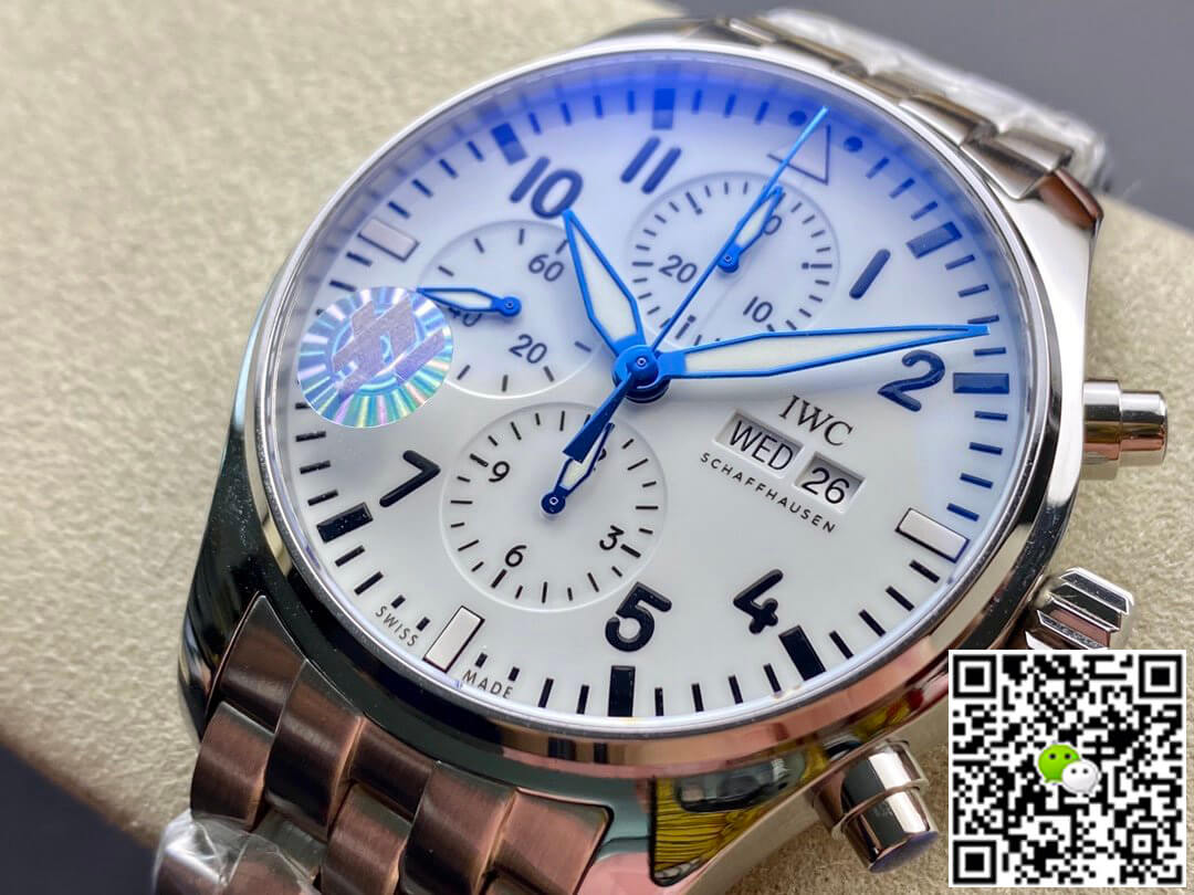 IWC Pilot 3777 ZF Factory Stainless Steel White Dial