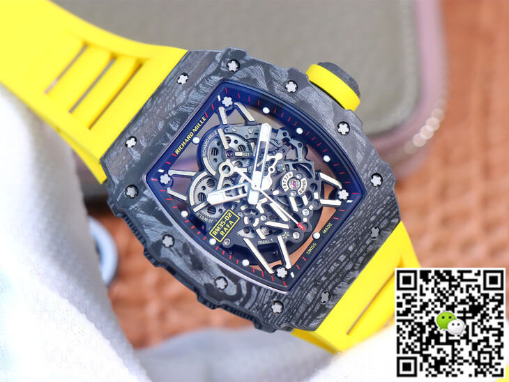 Richard Mille RM35-02 ZF Factory Yellow Rubber Strap