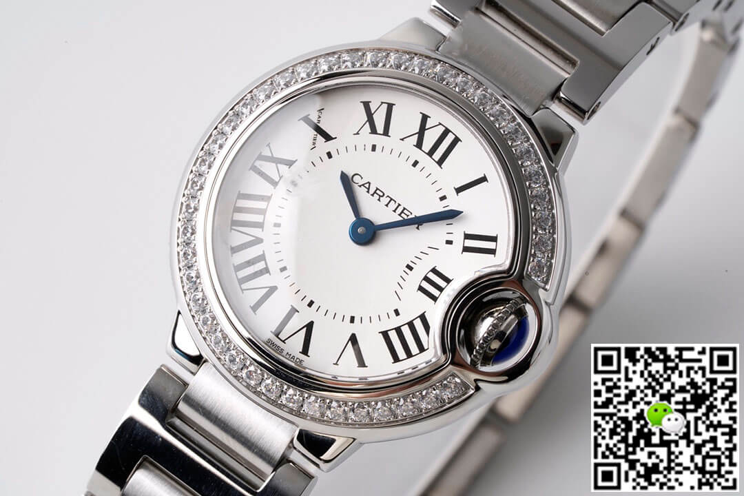 Ballon Bleu De Cartier 28MM W4BB0015 AF Factory Diamond-set Bezel
