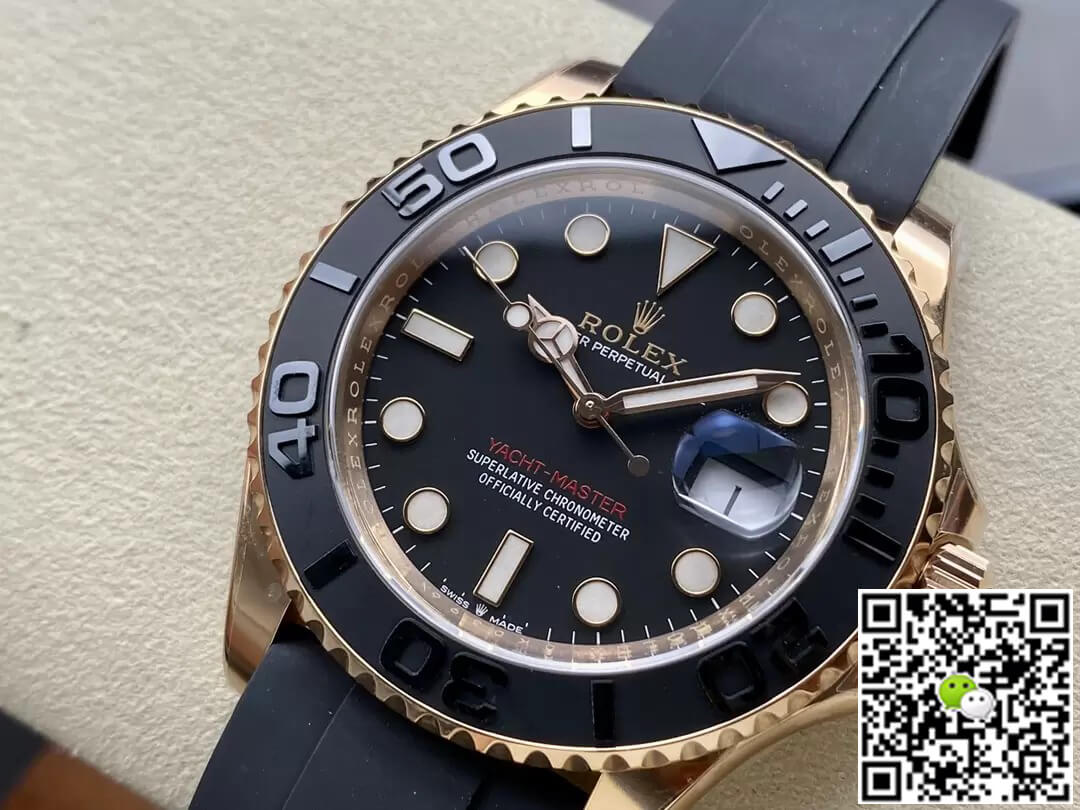 Rolex Yacht Master M126655-0002 Clean Factory Rose Gold Black Dial