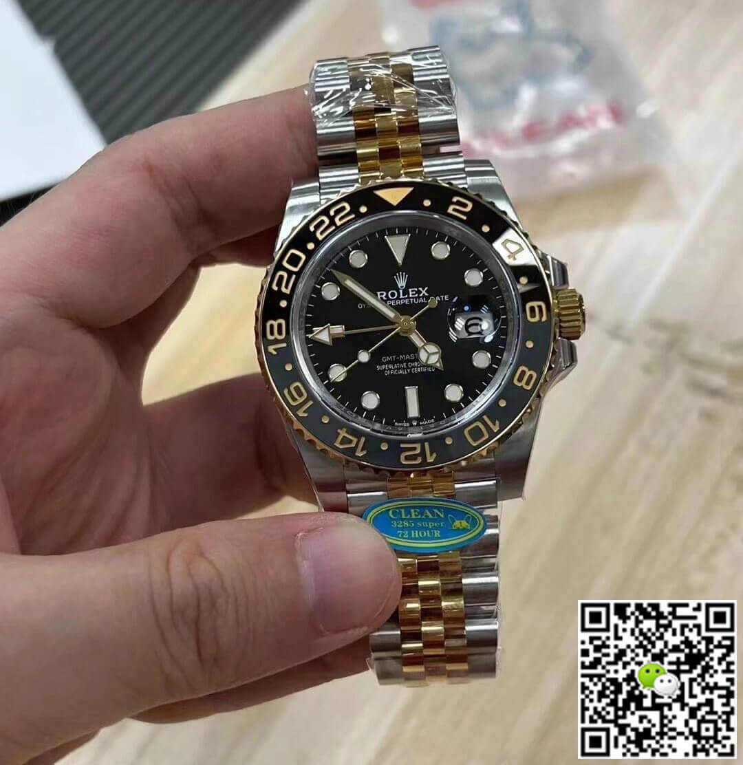 Rolex GMT Master II M126713grnr-0001 Clean Factory Black Dial