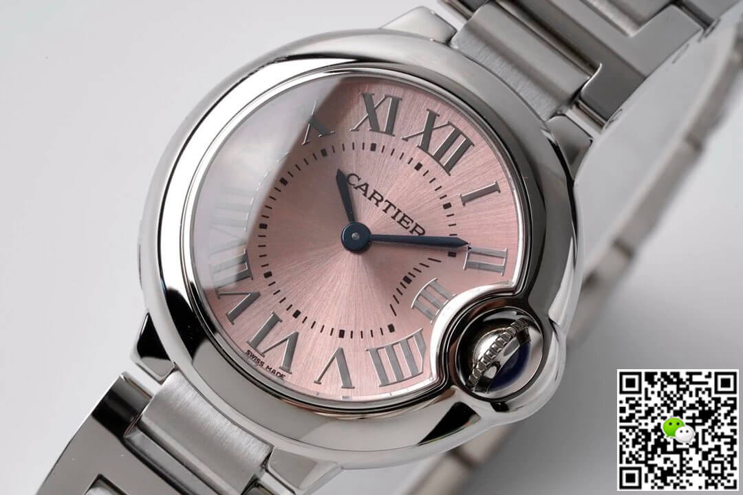 Ballon Bleu De Cartier Quartz 28MM W6920038 AF Factory Pink Dial
