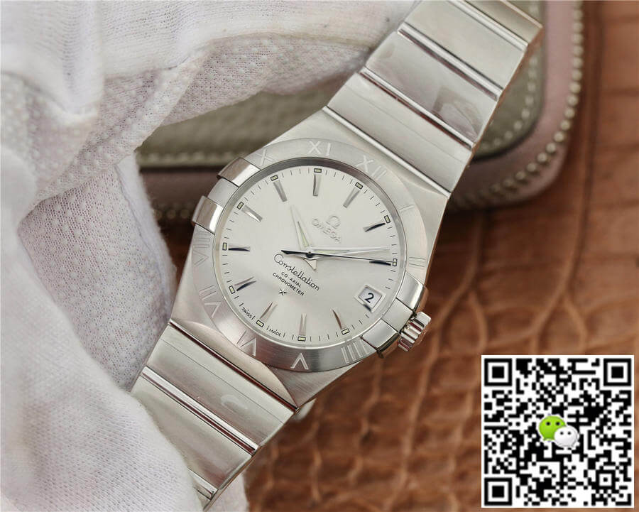 Omega Constellation 123.10.38.21.02.001 VS Factory Silvery White Dial