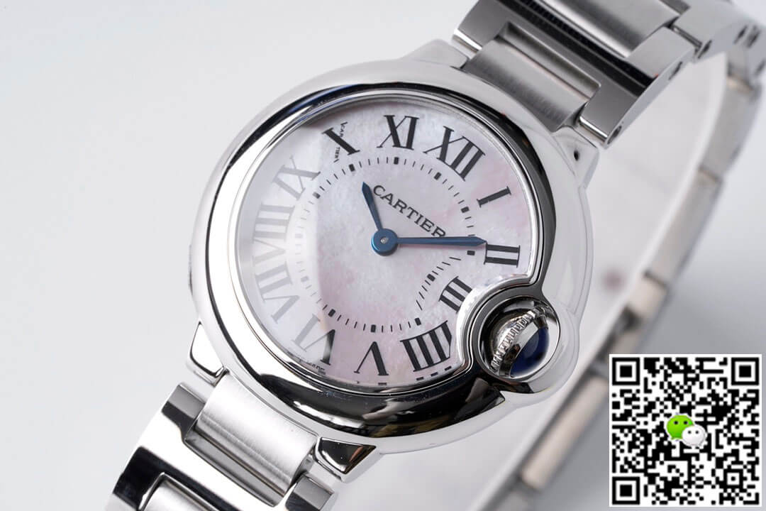 Ballon Bleu De Cartier 28MM AF Factory Stainless Steel Strap