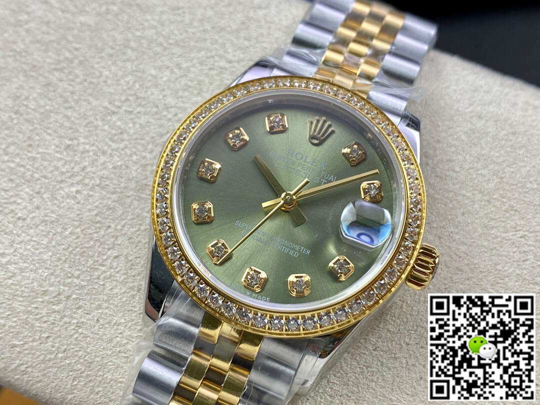 Rolex Datejust M278383RBR-0030 31MM EW Factory Green Dial