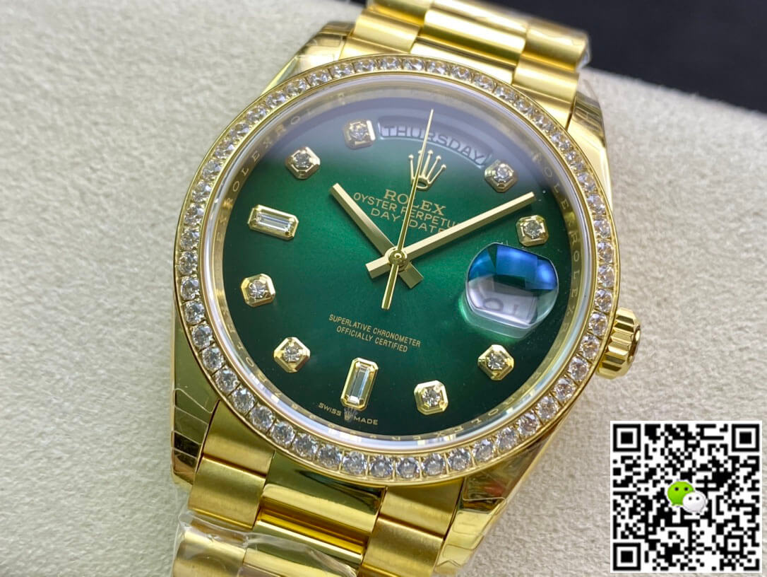 Rolex Day Date M128348RBR-0035 EW Factory Yellow Gold
