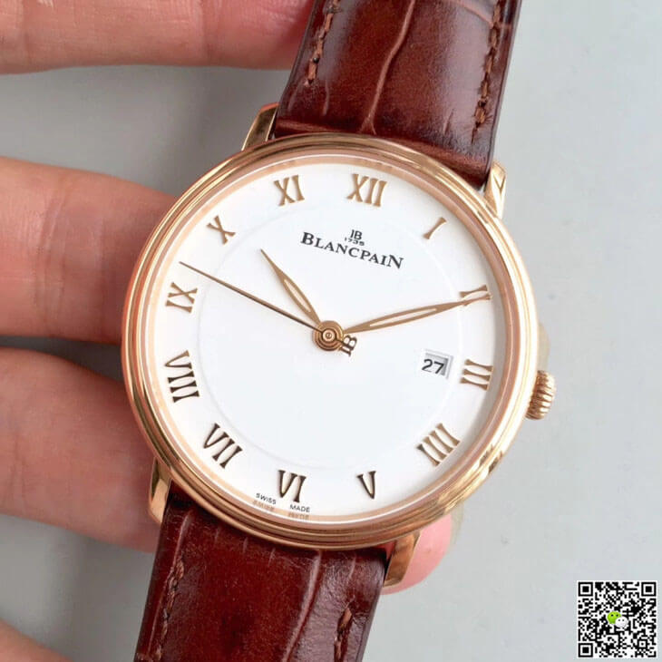 Blancpain Villeret 6651-3642-55B ZF Factory Rose Gold White Dial