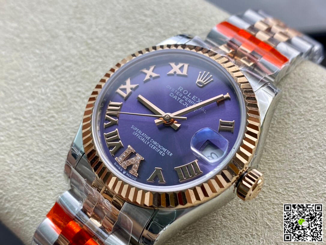 Rolex Datejust M278271-0020 TW Factory Diamond Eggplant Purple Dial
