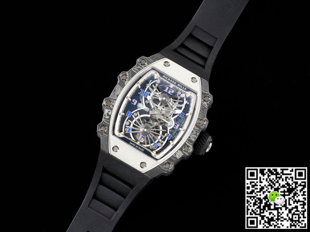 Richard Mille RM21-01 RM Factory Tourbillon Skeleton Dial Black Strap