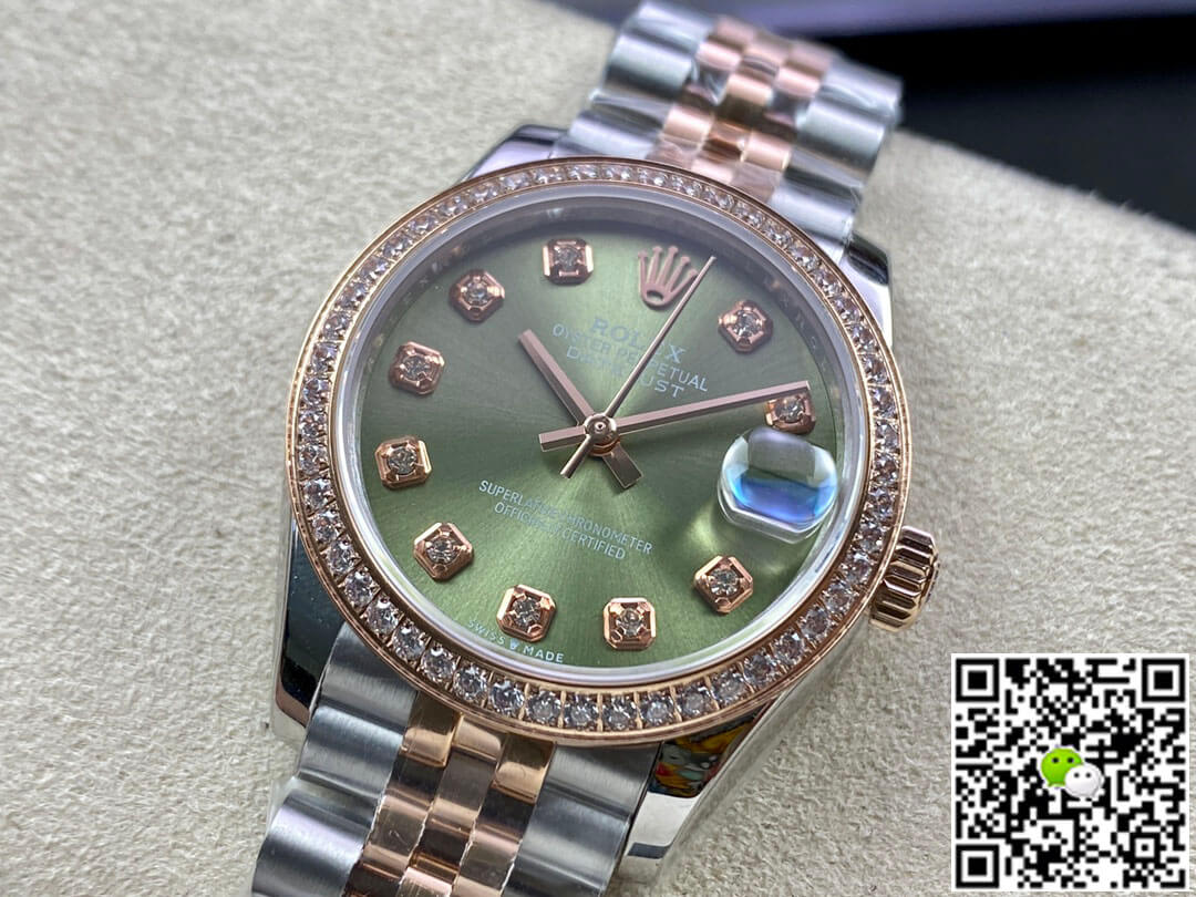 Rolex Datejust 31MM EW Factory Diamond-set Green Dial