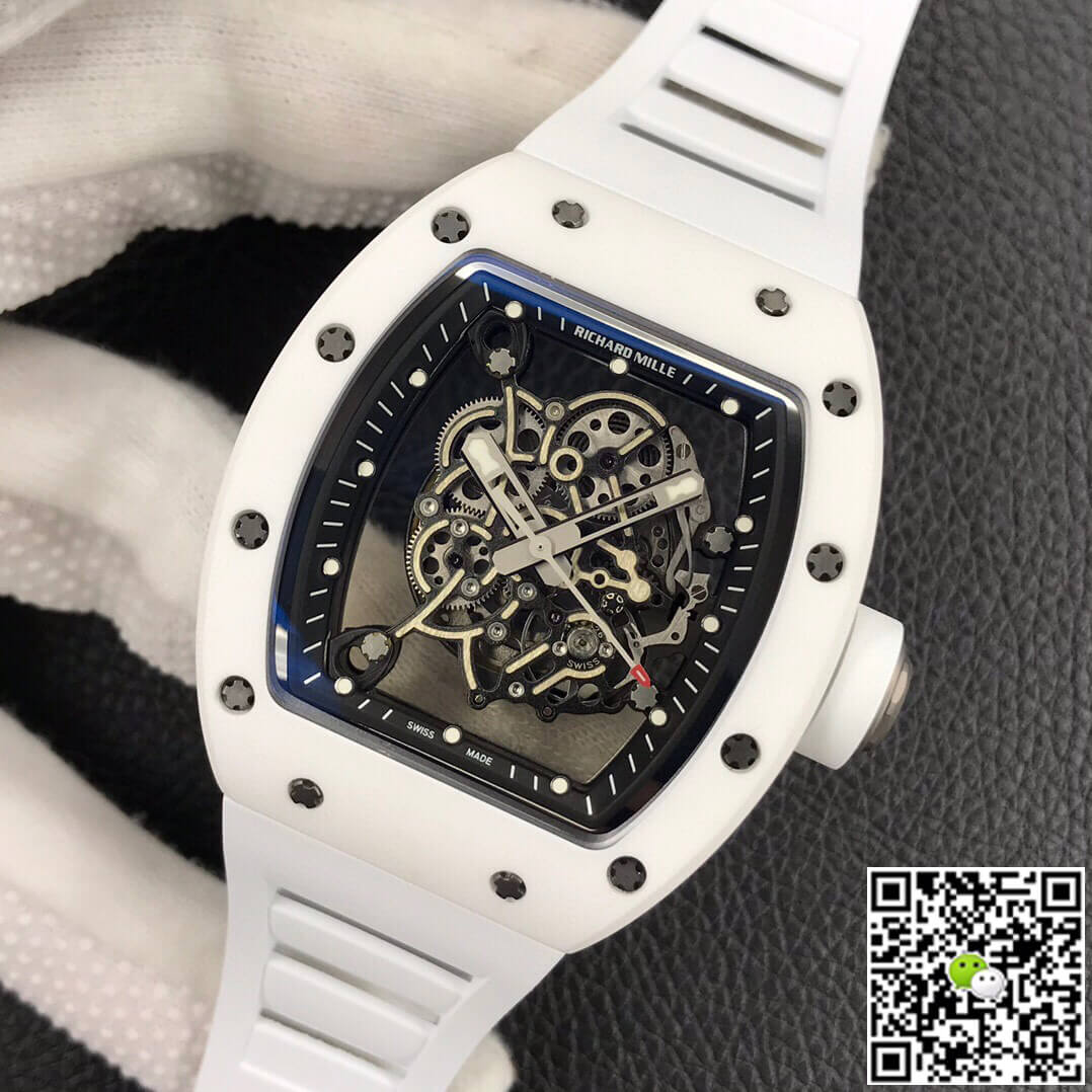 Richard Mille RM055 ZF Factory White Ceramic