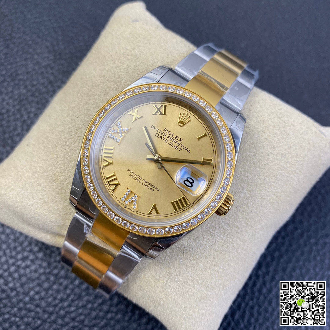 Rolex Datejust 126283 EW Factory Diamond Gold Dial