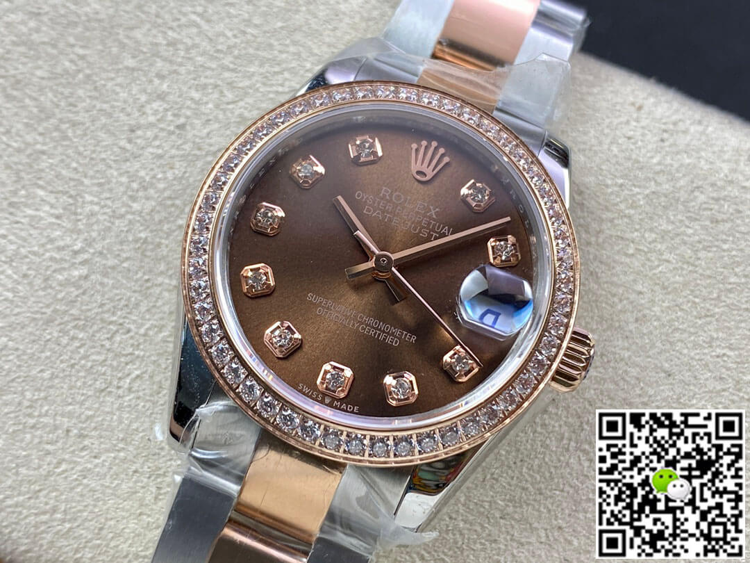 Rolex Datejust M278381RBR-0027 31MM EW Factory Diamond Bezel