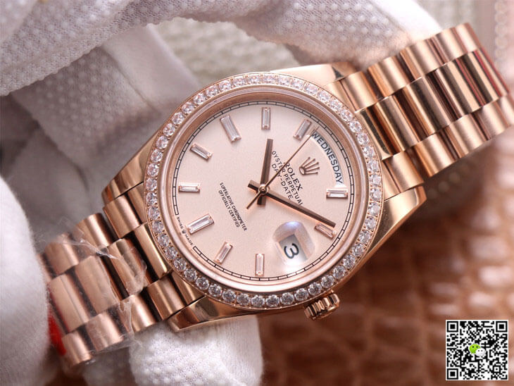 Rolex Day-Date M228345RBR-0007 EW Factory Diamond Dial