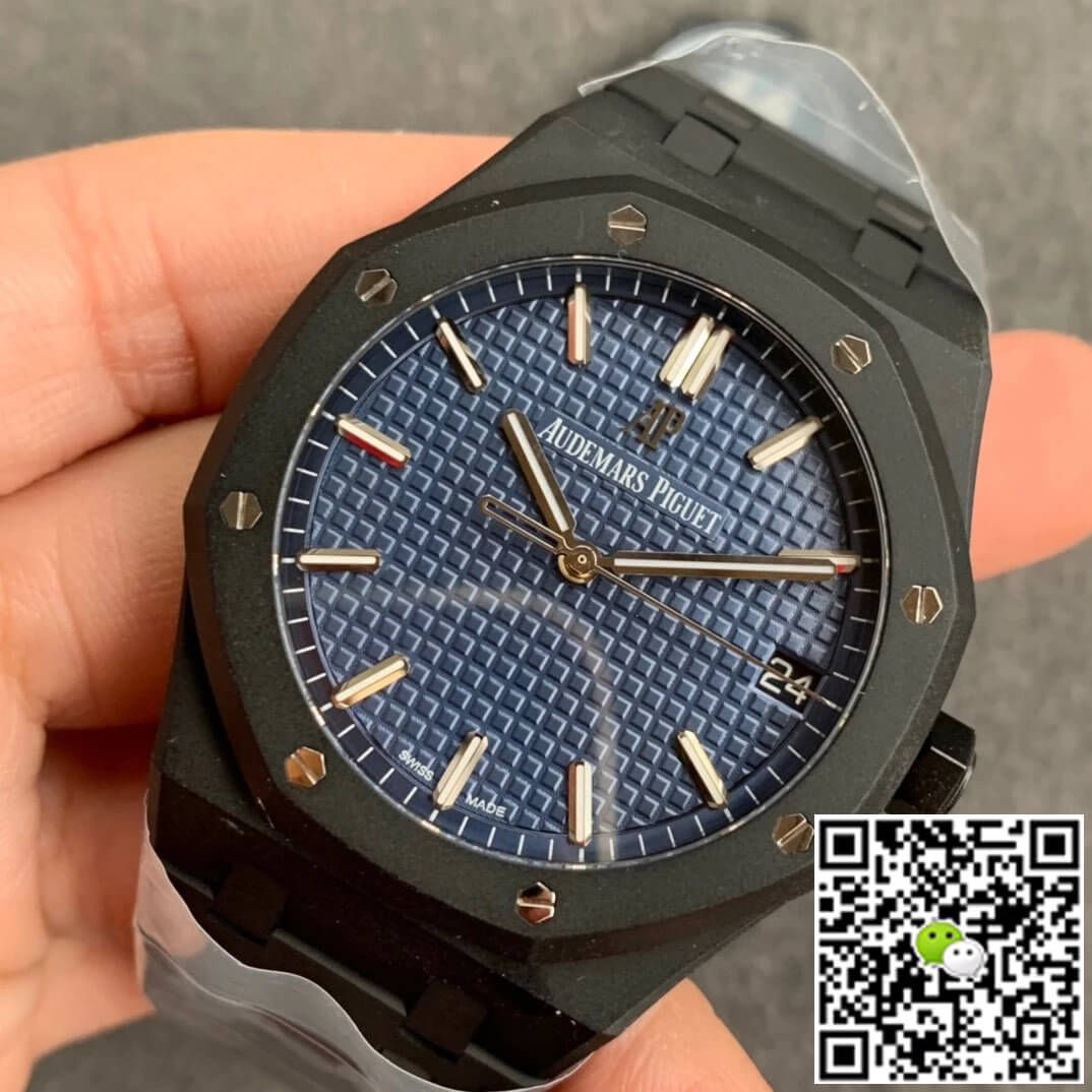 Audemars Piguet Royal Oak 15500 DLC Version ZF Factory Frosted Blue Dial