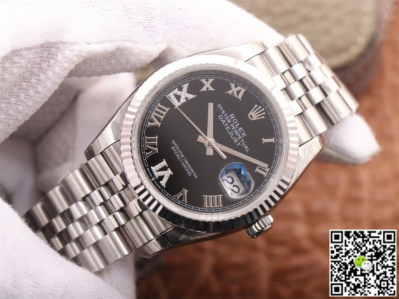 Rolex Datejust M126233 EW Factory Black Diamond-set Dial