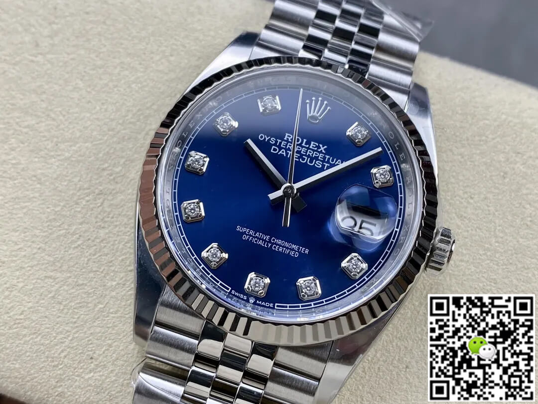 Rolex Datejust M126234-0037 36MM Clean Factory Blue Diamond Dial