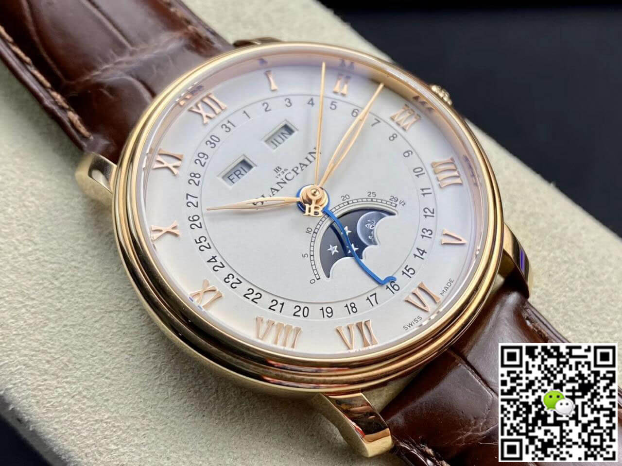 Blancpain Villeret 6654-3642-55B OM Factory V3 Rose Gold Case