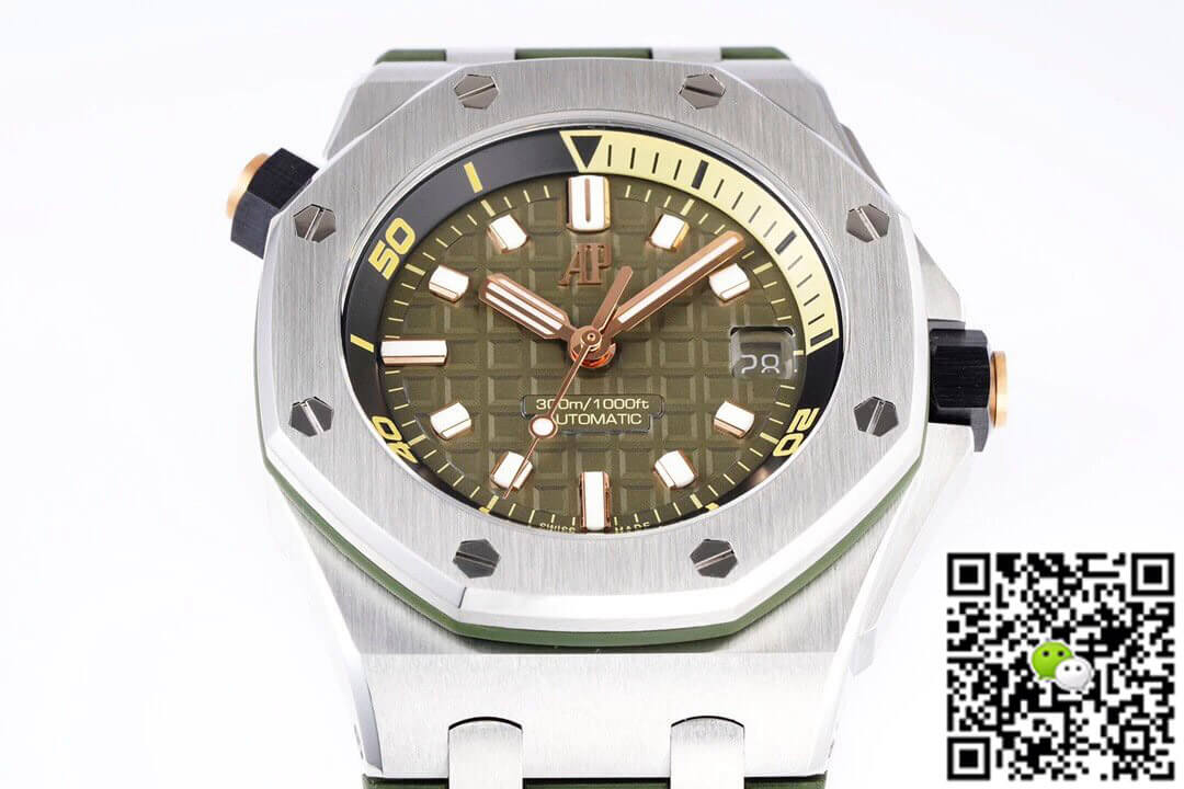 Audemars Piguet Royal Oak Offshore 15720ST.OO.A052CA.01 ZF Factory Green Strap