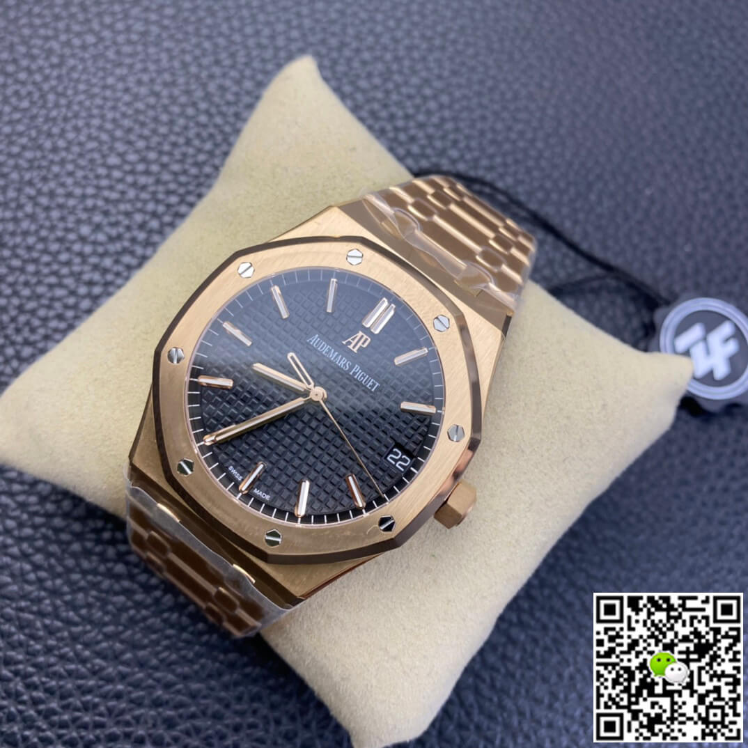 Audemars Piguet Royal Oak 15500OR.OO.1220OR.01 ZF Factory Rose Gold Version Black Dial
