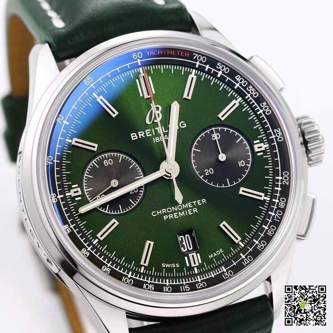Breitling Premier B01 Chronograph AB0118A11L1X1 GF Factory V2 Green Dial