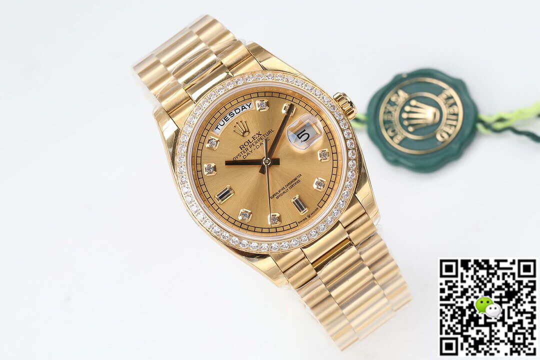 Rolex Day Date M128348RBR-0008 EW Factory Yellow Gold