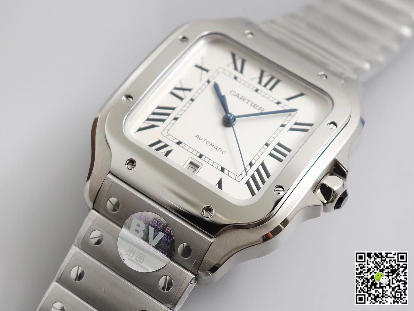 Cartier Santos WSSA0009 BV Factory White Dial