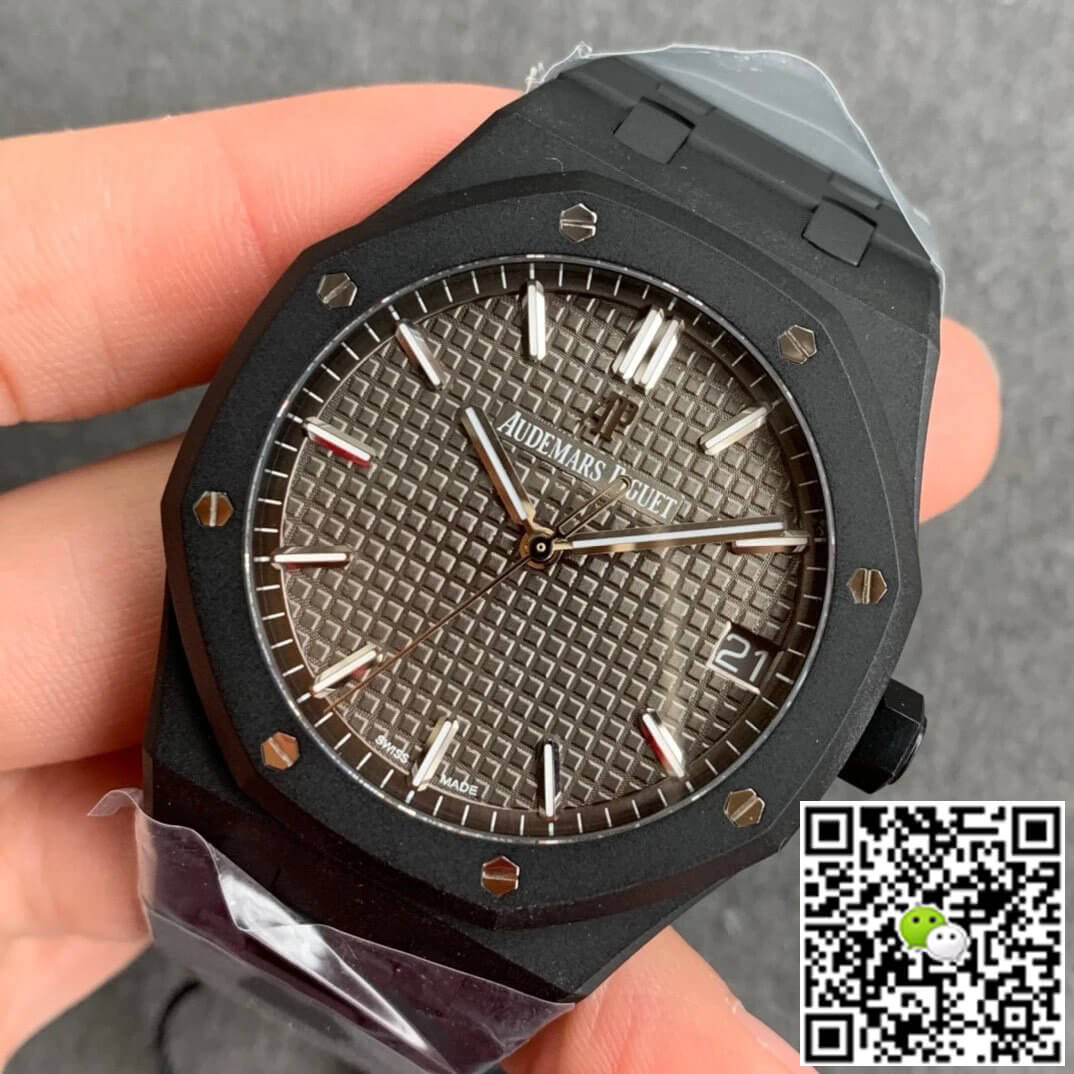 Audemars Piguet Royal Oak 15500 DLC Version ZF Factory Frosted Grey Dial