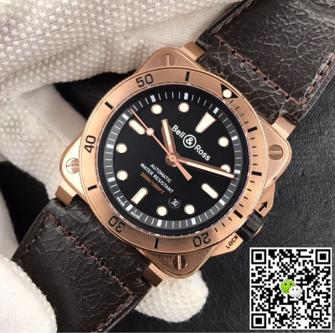 Bell & Ross BR0392-D-BL-BR/SCA Black Dial
