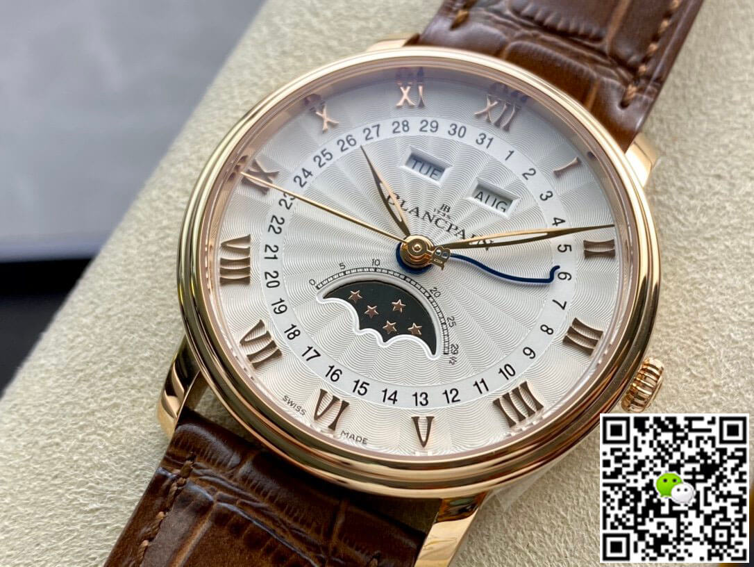 Blancpain Villeret 6654 OM Factory V3 Leather Strap