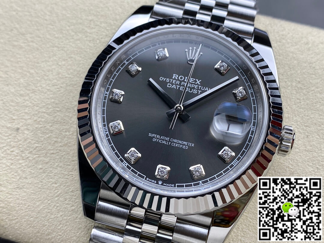 Rolex Datejust M126334-0006 Clean Factory Diamond Gray Dial