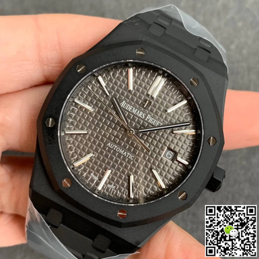 Audemars Piguet Royal Oak 15400 DLC Version ZF Factory Frosted Grey Dial