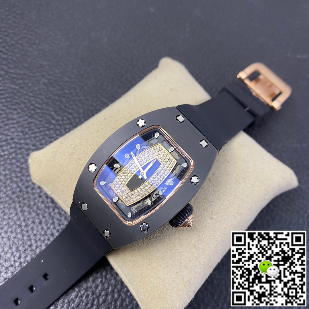 Richard Mille RM 07-01 RM Factory Black Rubber Strap