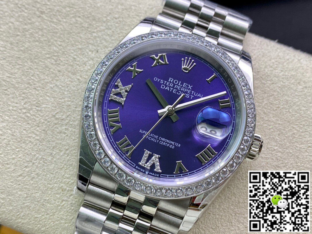 Rolex Datejust M126284RBR-0013 EW Factory Diamond-set Bezel